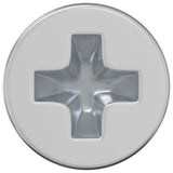 Vidaxl verzonken schroeven 2 pcs zilver m4 x 6 mm staal