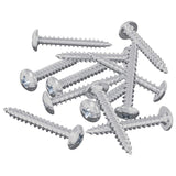 Vidaxl houten schroeven 12 pcs zilver m4 x 28 mm staal