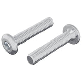 Vidaxl vergrendelingsschroef 2 pcs zilver m6 x 35 mm staal