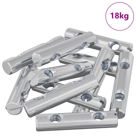Vidaxl moer 413 pcs verzinkt 60 x 12 mm ijzer
