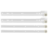 Vidaxl ladegeleider 2 pcs wit 300 mm staal