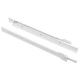 Vidaxl ladegeleider 2 pcs wit 350 mm staal