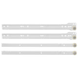 Vidaxl ladegeleider 63 pcs wit staal