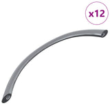 Vidaxl handvat 12 pcs zilver 107 x 3.6 x 23 mm roestvrij staal