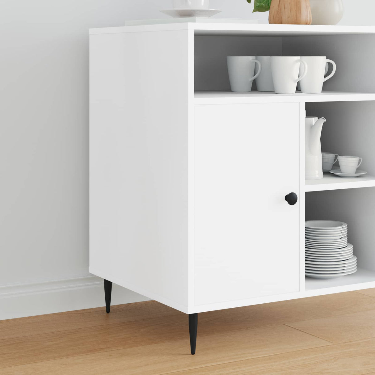 Vidaxl meubelpoten 12 pcs zwart ø 40 x 98 mm ijzer