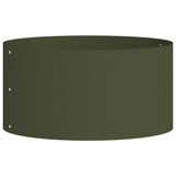 Vidaxl plantenring olijf groen 40 x 40 x 20 cm koudgewalst staal