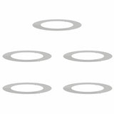 Vidaxl geschikt voor platte boomringen 5 pcs zilver ø60 90 cm