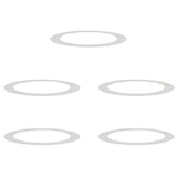 Vidaxl geschikt voor platte boomringen 5 pcs zilver ø90 120 cm