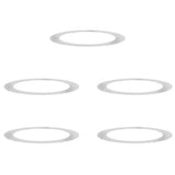 Vidaxl geschikt voor platte boomringen 5 pcs zilver ø90 120 cm