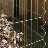 Vidaxl vierkante composter 100 x 100 x 50 cm ijzer