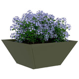 Vidaxl tuin bloempot 5 pcs olijf groen 35 x 35 x 15 cm