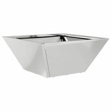 Vidaxl tuin bloempot zilver 35 x 35 x 15 cm gegalvaniseerd staal