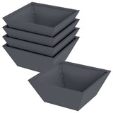 Vidaxl tuin bloempot 5 pcs antraciet 40 x 40 x 15 cm koudgewalst staal