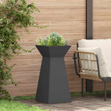 Vidaxl pilaar plantenbak zwart 35 x 35 x 73 cm