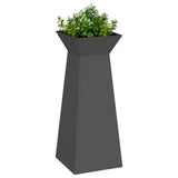 Vidaxl pilaar plantenbak zwart 40 x 40 x 100 cm