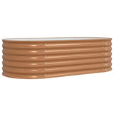 Vidaxl verhoogd bed bruin 160 x 80 x 44 cm staal