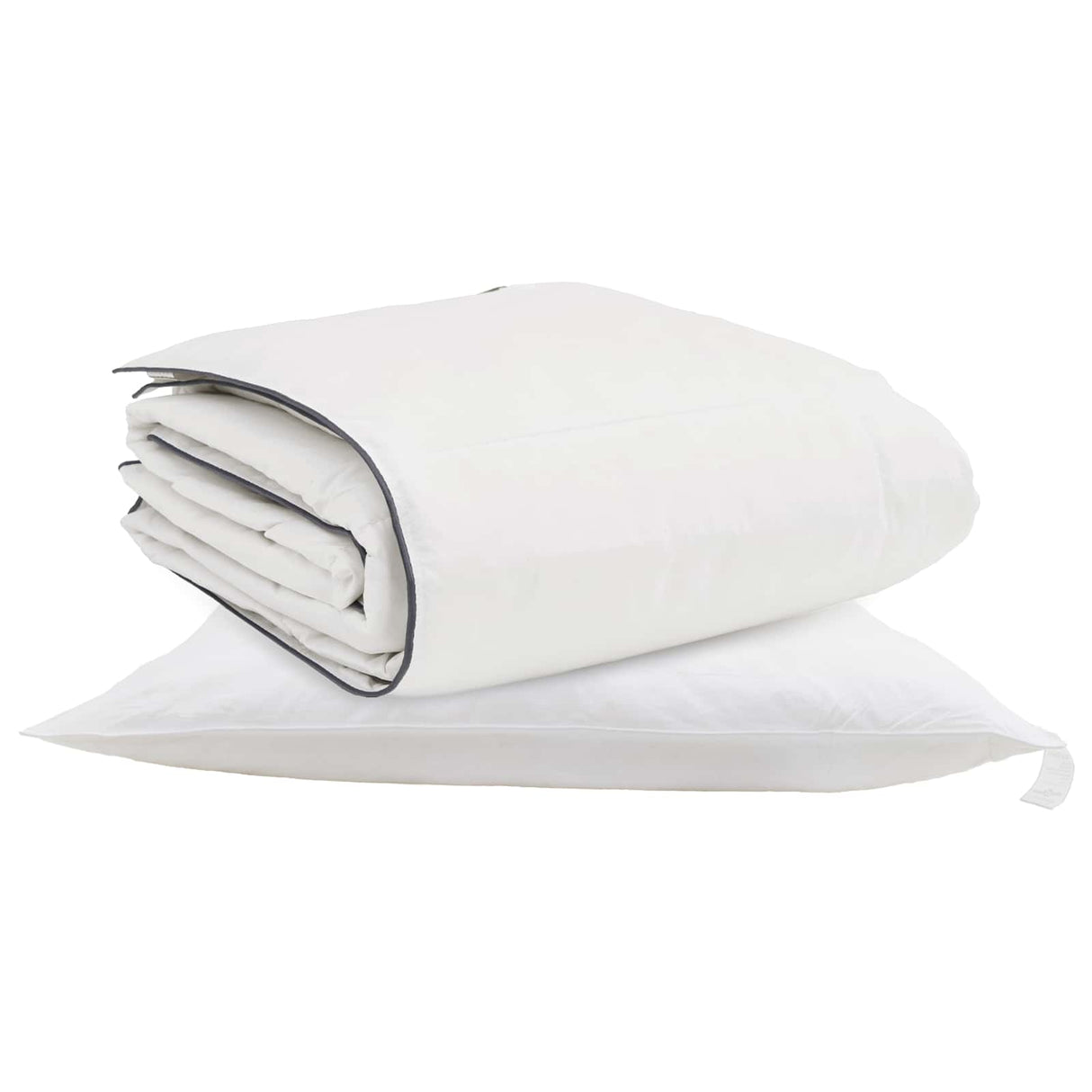 Vidaxl winter dekbed met kussen 2 pcs wit donsveertjes