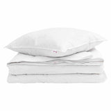 Vidaxl 2-in-1 dekbed met kussen 2 pcs wit donsveertjes