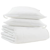 Vidaxl winter dekbed met kussen 3 pcs wit donsveertjes