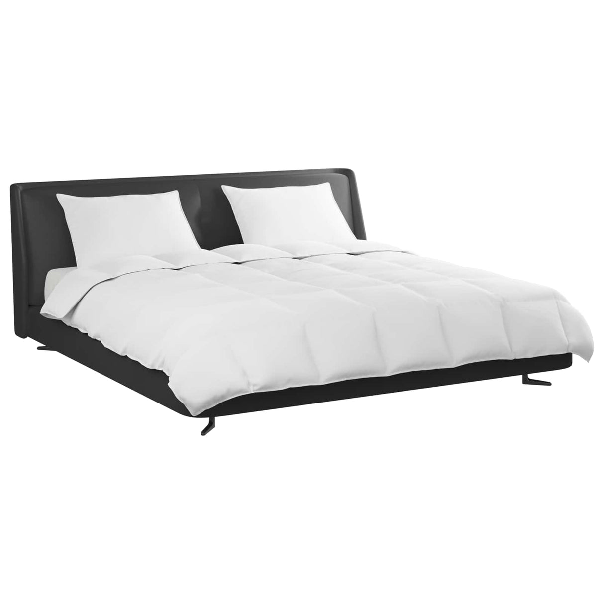 Vidaxl dekbed set met kussen 3 pcs wit donsveertjes