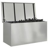 Vidaxl buitenopslagdoos zilver 100 x 50,5 x 50 cm staal