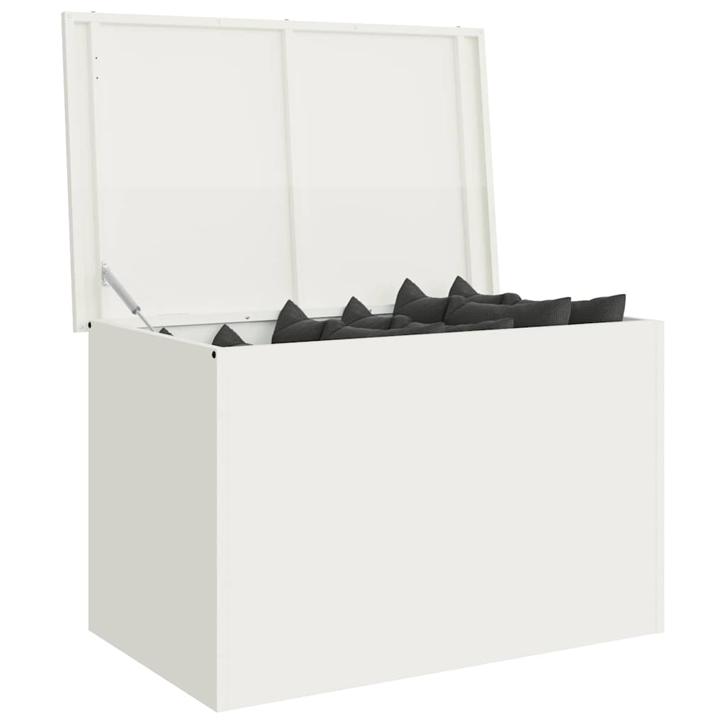 Vidaxl buitenopslagdoos wit 80 x 50,5 x 50 cm staal