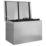 Vidaxl buitenopslagdoos zilver 80 x 50,5 x 50 cm staal