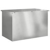 Vidaxl buitenopslagdoos zilver 80 x 50,5 x 50 cm staal