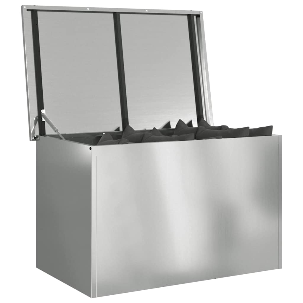 Vidaxl buitenopslagdoos zilver 80 x 50,5 x 50 cm staal