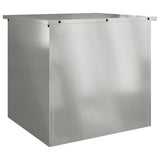 Vidaxl buitenopslagdoos zilver 55 x 50,5 x 50 cm staal
