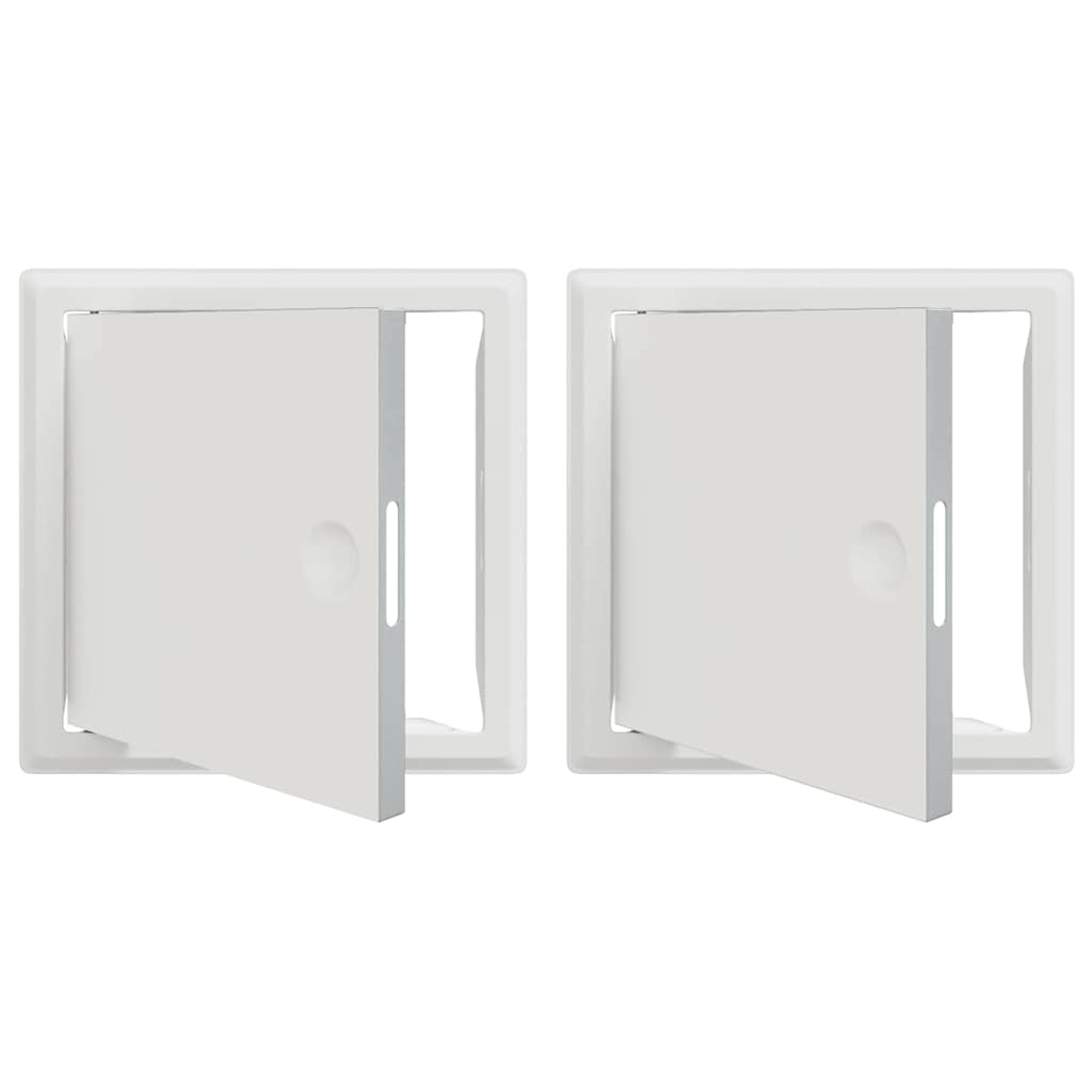 Vidaxl toegangs paneel 2 pcs wit 63 x 33 x 3 cm staal