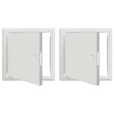 Vidaxl toegangs paneel 2 pcs wit 63 x 33 x 3 cm staal