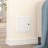 Vidaxl toegangs paneel 2 pcs wit 23 x 23 x 3 cm staal
