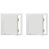 Vidaxl toegangs paneel 2 pcs wit 23 x 23 x 3 cm staal