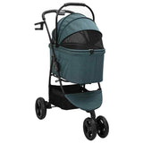 Vidaxl opvouwbare huisdierenwagen groen 78 x 54 x 101 cm polyester