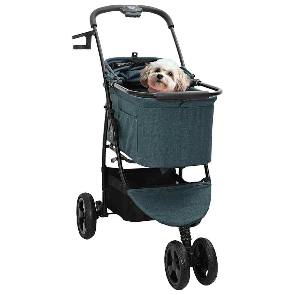 Vidaxl opvouwbare huisdierenwagen groen 78 x 54 x 101 cm polyester