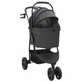 Vidaxl opvouwbare huisdierenwagen zwart 78 x 54 x 101 cm polyester