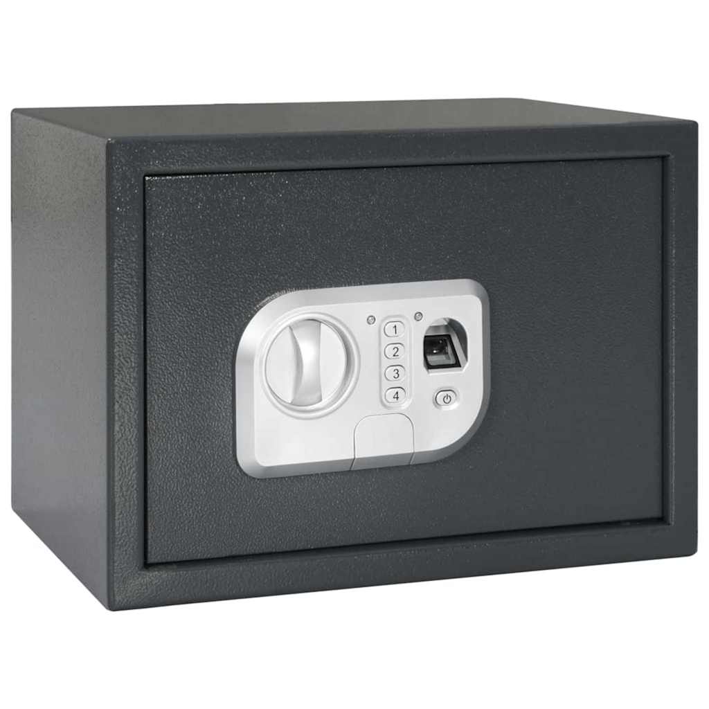 Vidaxl digitale kluis met slot donkergrijs 35 x 25 x 25 cm staal