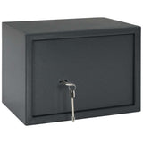 Vidaxl kluisdoos met slot donkergrijs 35 x 25 x 25 cm staal