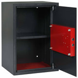 Vidaxl kluisdoos met slot donkergrijs 35 x 31 x 50 cm staal