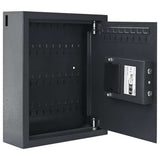 Vidaxl digitale kluis met slot donkergrijs 30 x 10 x 36,5 cm staal