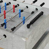 Vidaxl voetbaltafel beton grijs 125 x 60,5 x 80 cm bewerkt hout