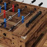 Vidaxl voetbaltafel oudhout 125 x 60,5 x 80 cm bewerkt hout