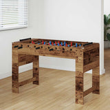 Vidaxl voetbaltafel oudhout 125 x 60,5 x 80 cm bewerkt hout