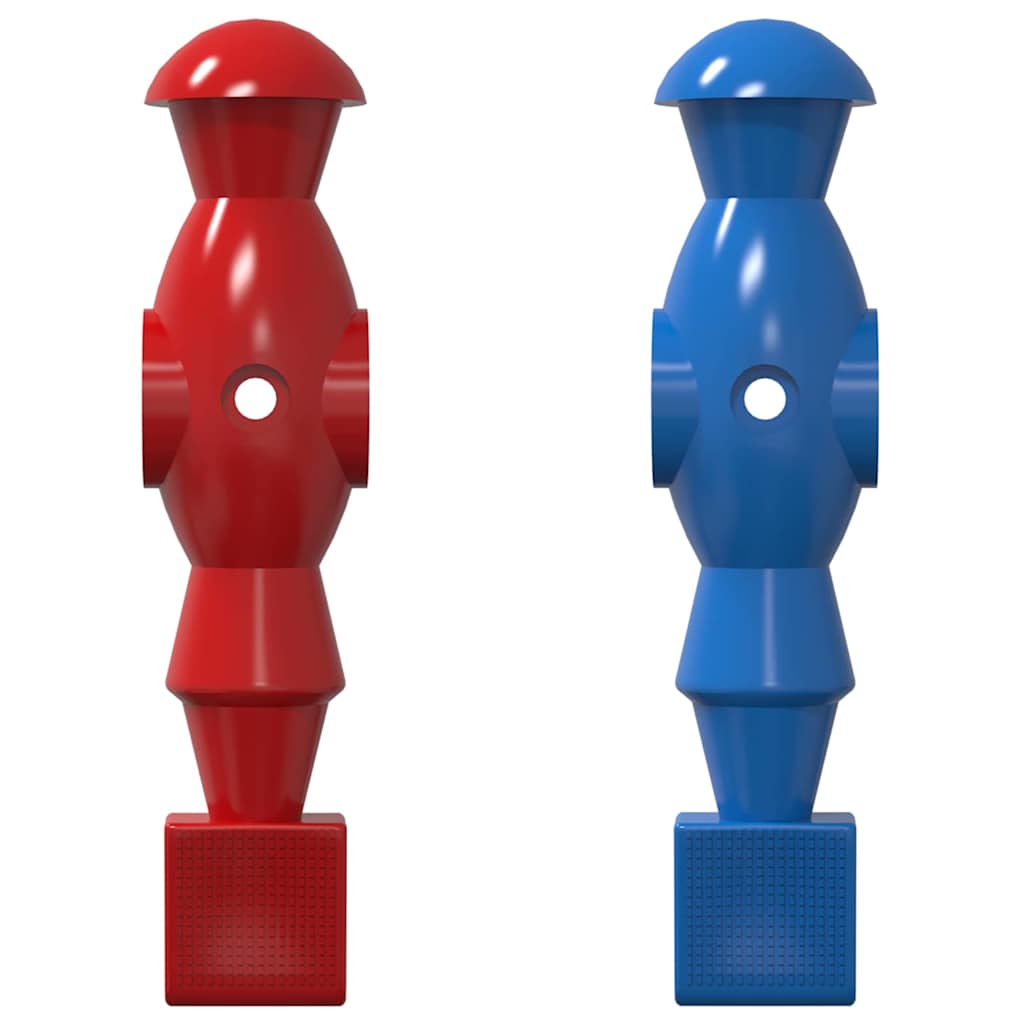 Vidaxl voetbaltafel spelers 22 pcs blauw en rood 2,4 x 2,1 x 9,7 cm pp