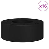 Vidaxl voetbaltafel bumpers 16 pcs zwart 2,7 x 2,7 x 1,3 cm kunststof