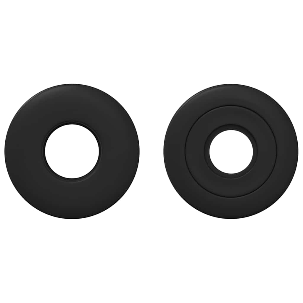 Vidaxl voetbaltafel lagers voor 5 x 5 x 2.8 cm staf 10 pcs zwart