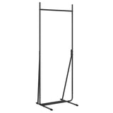 Vidaxl kledingrek zwart 62 x 48 x 158 cm staal