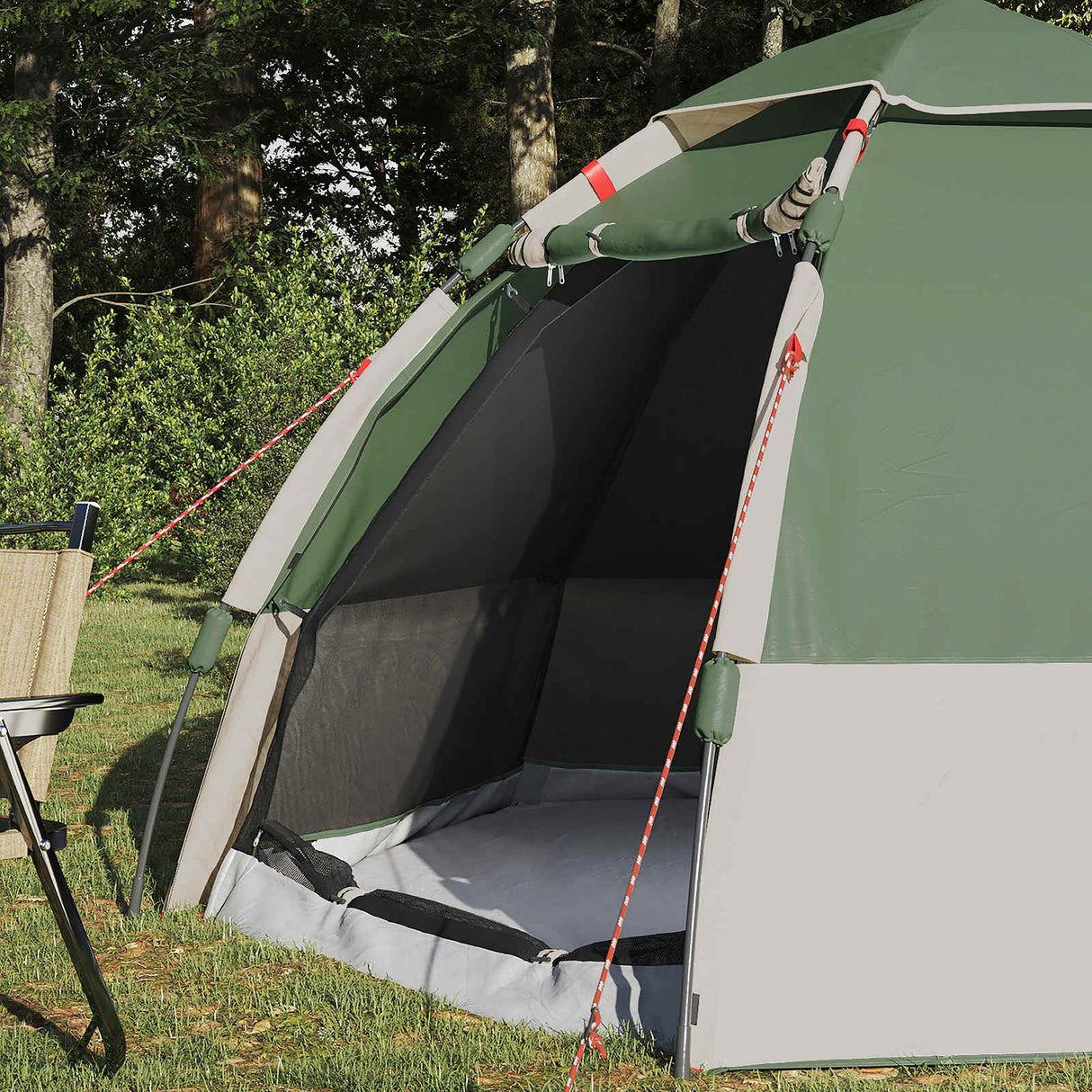 Vidaxl instant tent met regenhoes voor 4 personen met snelle release