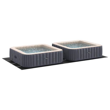 Vidaxl zwembad grondzeil zwart 820 x 420 x 0,1 cm niet-geweven stof